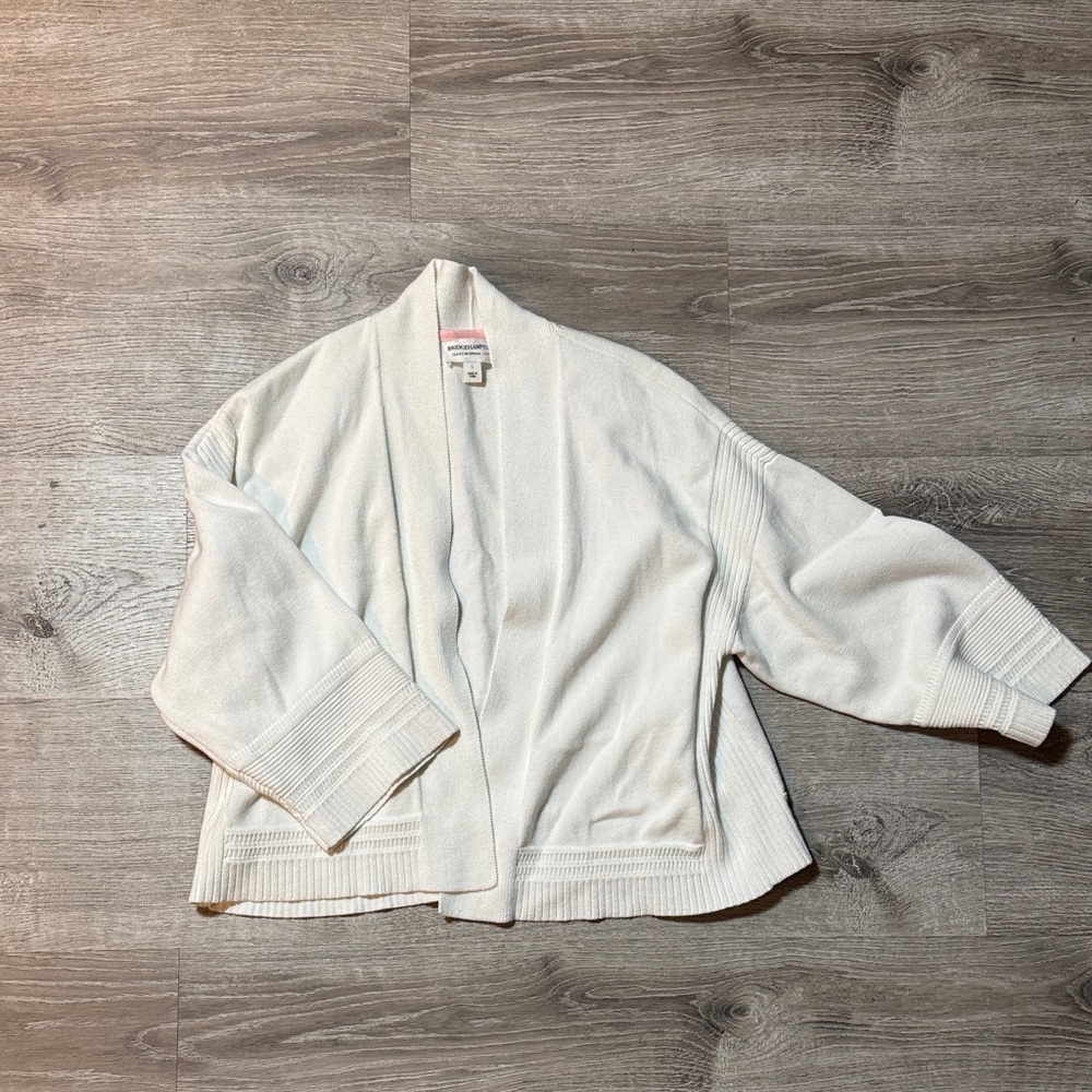 Isaac Mizrahi White Cardigan Sweater